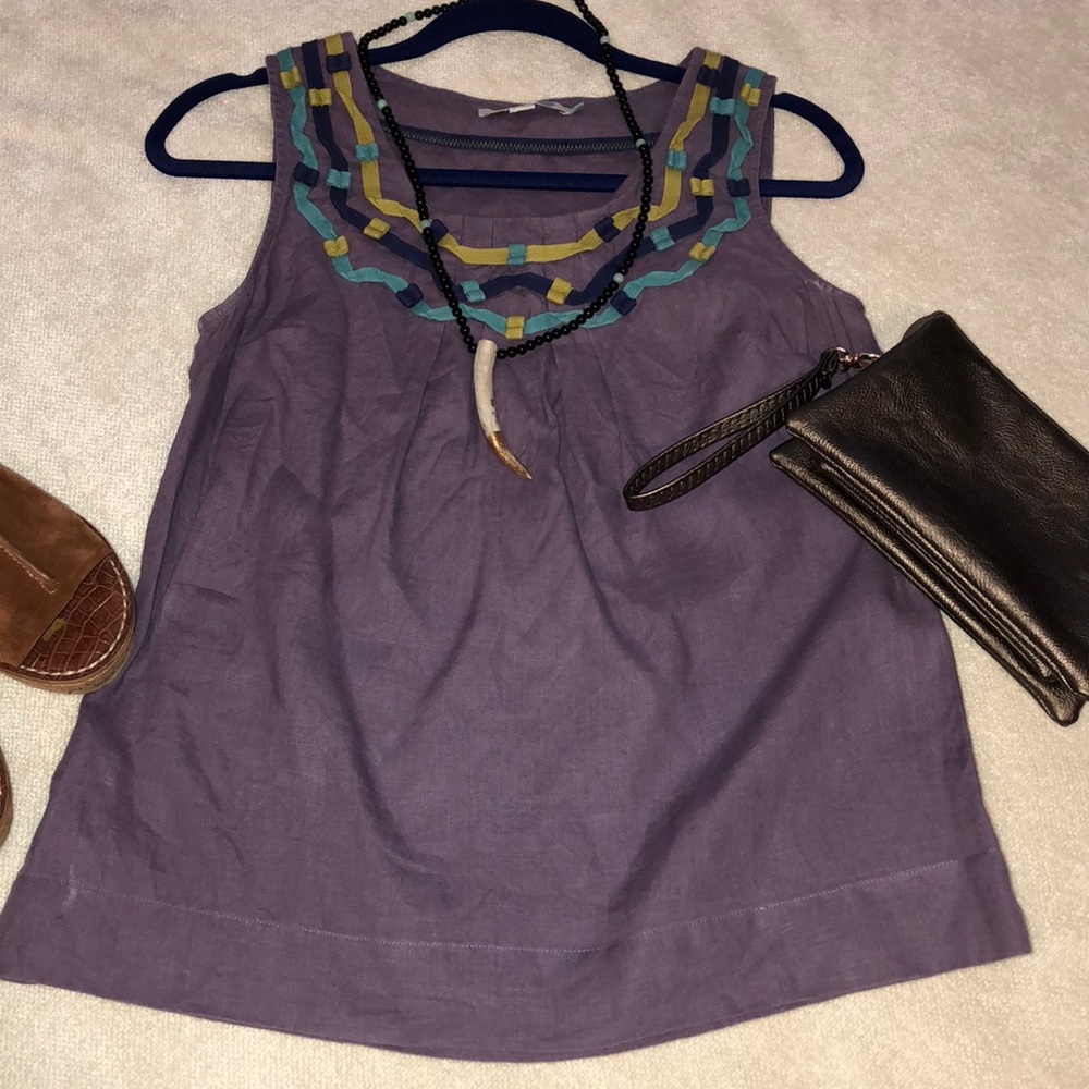 Linen lavender top